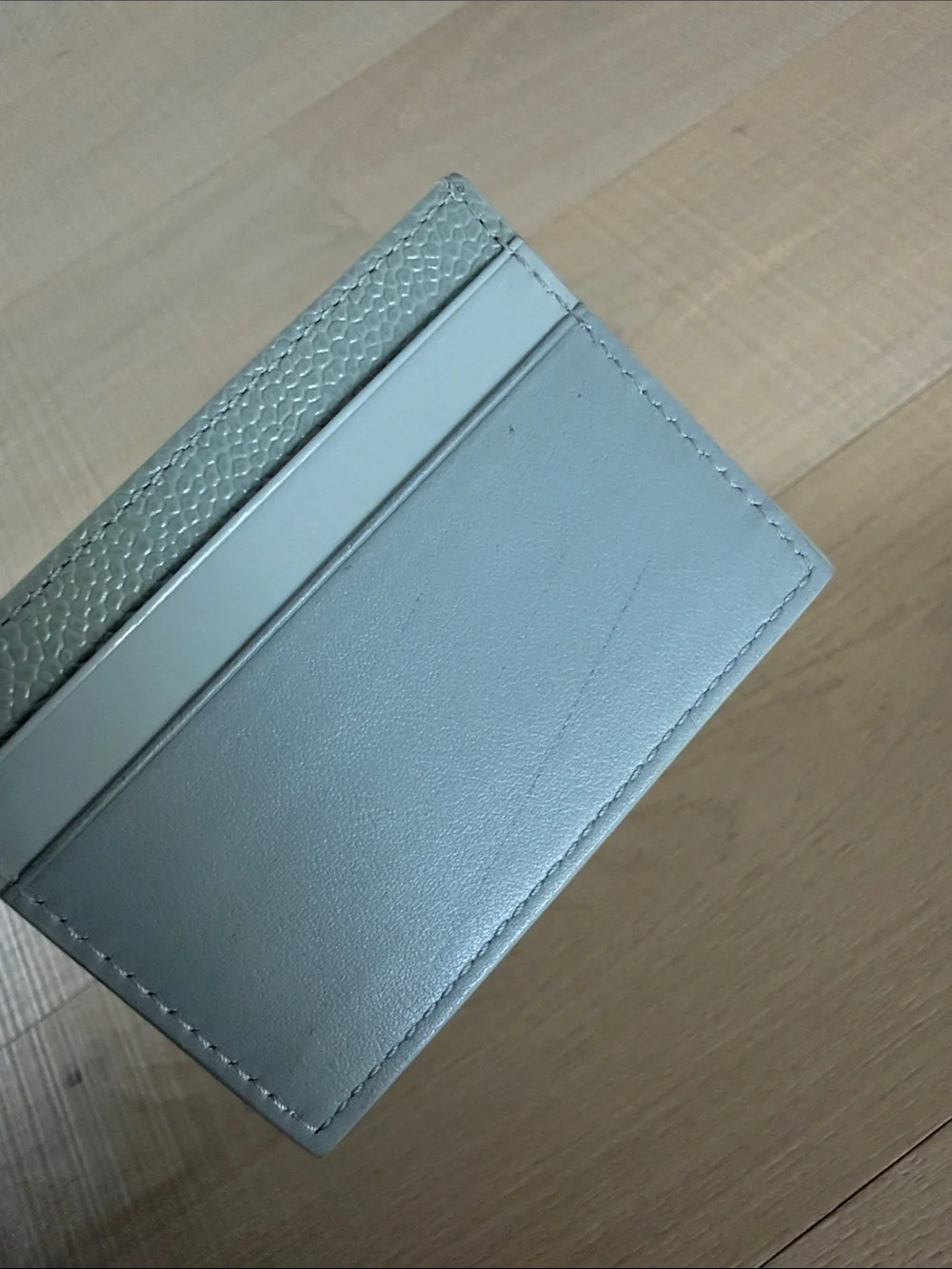 Thom Browne grey card wallet
